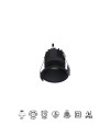 ROMBOK * Empotrable LED CCT Negro 8W IP65